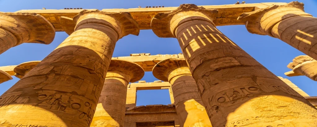 Giant columns of the temple of Karnak, Wonders of Ancient Egypt