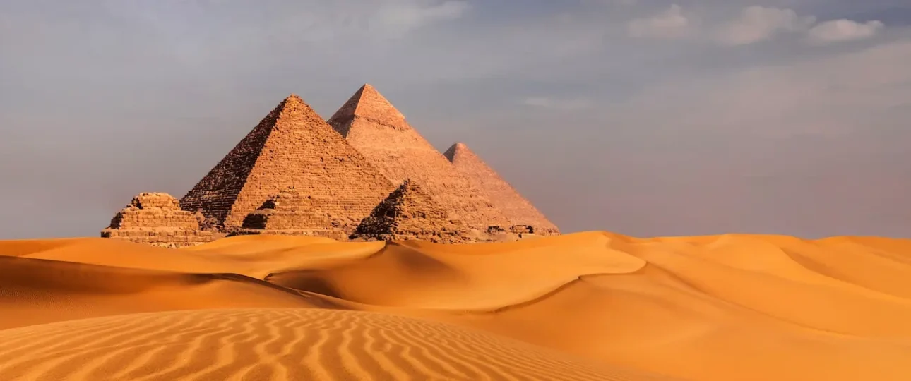 The pyramids of Giza