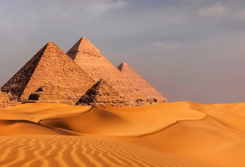 The pyramids of Giza