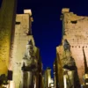Luxor Temple illuminated at night — the beating heart of social life of ancient Egypt