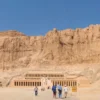 Panoramic view of the Valley of the Kings area in Luxor, Egypt — the site of Tutankhamun's tomb KV62 - King Tut tour without curse