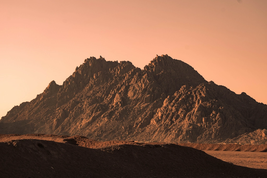 Desert mountains of Sinai near Sharm El-Sheikh, home to St. Katherine's birding trails