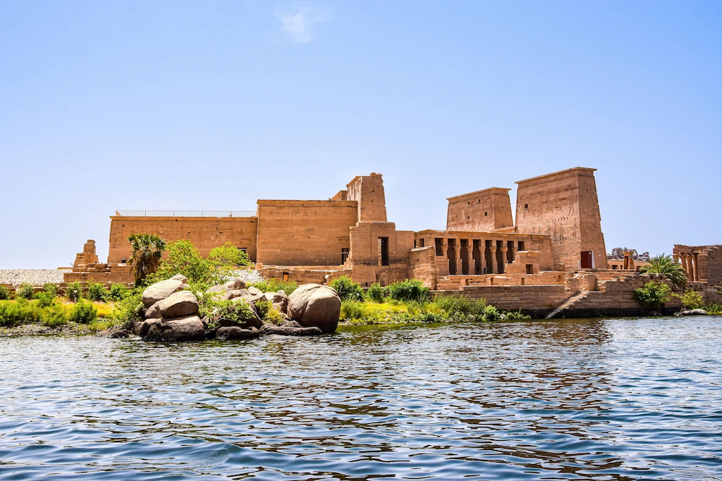 Upper Egypt Travel Guide - Philae Temple rising above the Nile on its island setting near Aswan