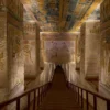 Painted corridor inside the tomb of Ramses V & VI (KV9) in the Valley of the Kings
