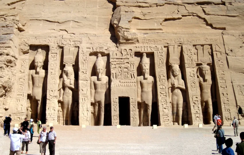 The smaller temple Ramses II built for Nefertari at Abu Simbel