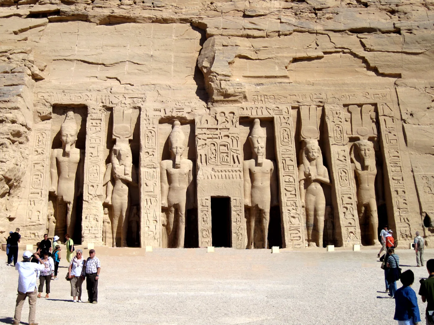 The smaller temple Ramses II built for Nefertari at Abu Simbel