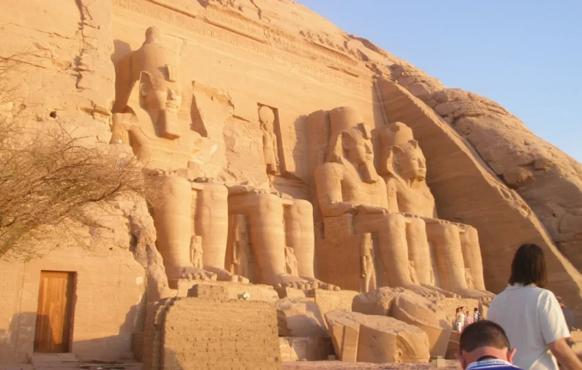First light on the Abu Simbel temples before the day-trippers arrive