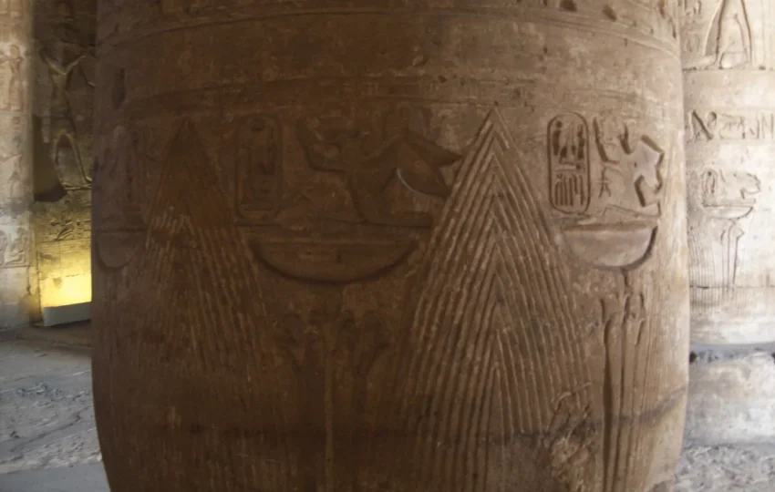 The hypostyle hall of the Temple of Seti I on the Abydos and Dendera tour