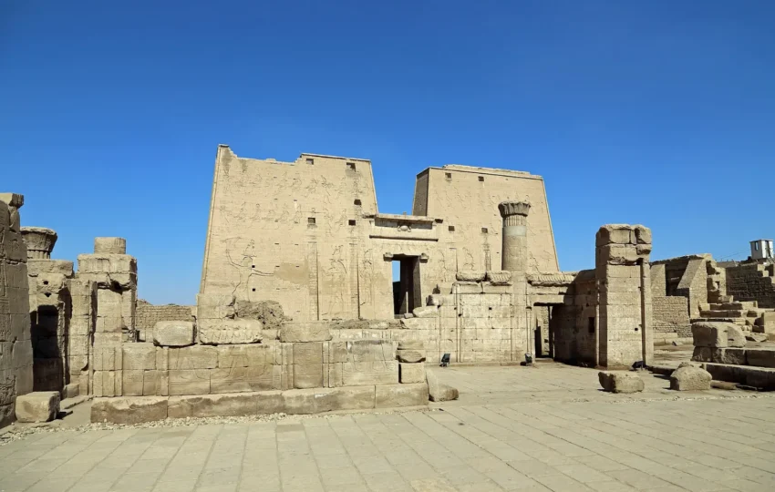The Temple of Horus at Edfu, visited on day two of the Nile cruise