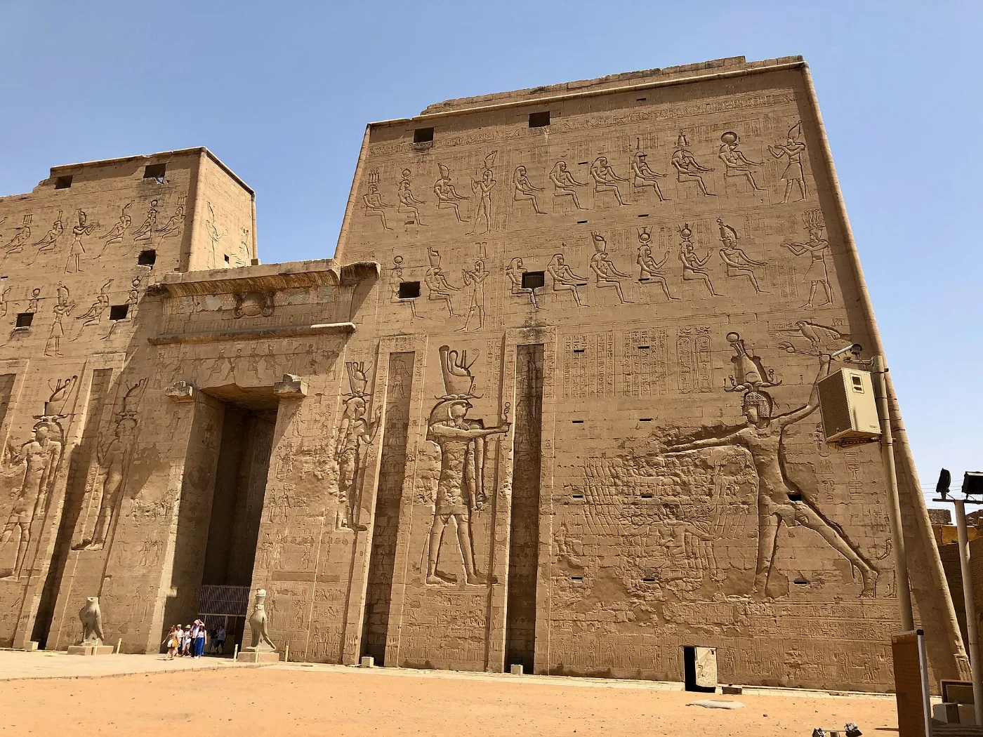 The pylon of the Temple of Horus at Edfu