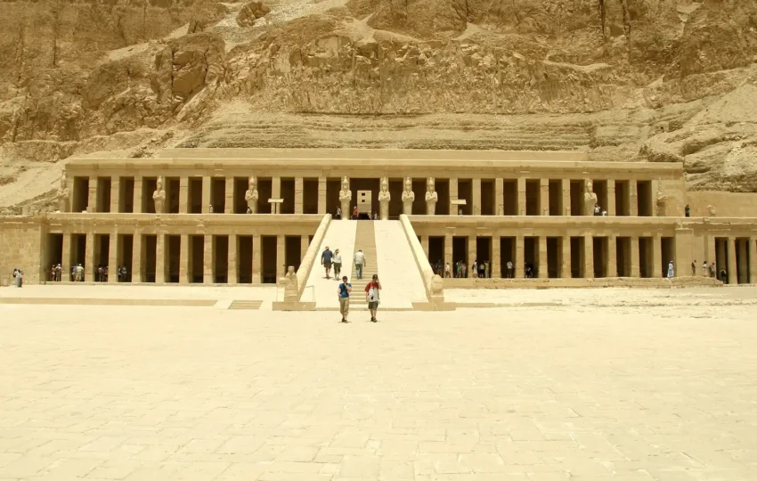 The terraces of Hatshepsut’s temple at Deir el-Bahari, visited on day three
