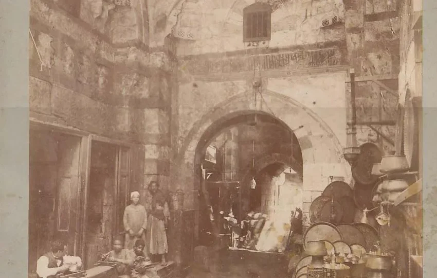 The lanes of Khan el-Khalili bazaar in old Cairo