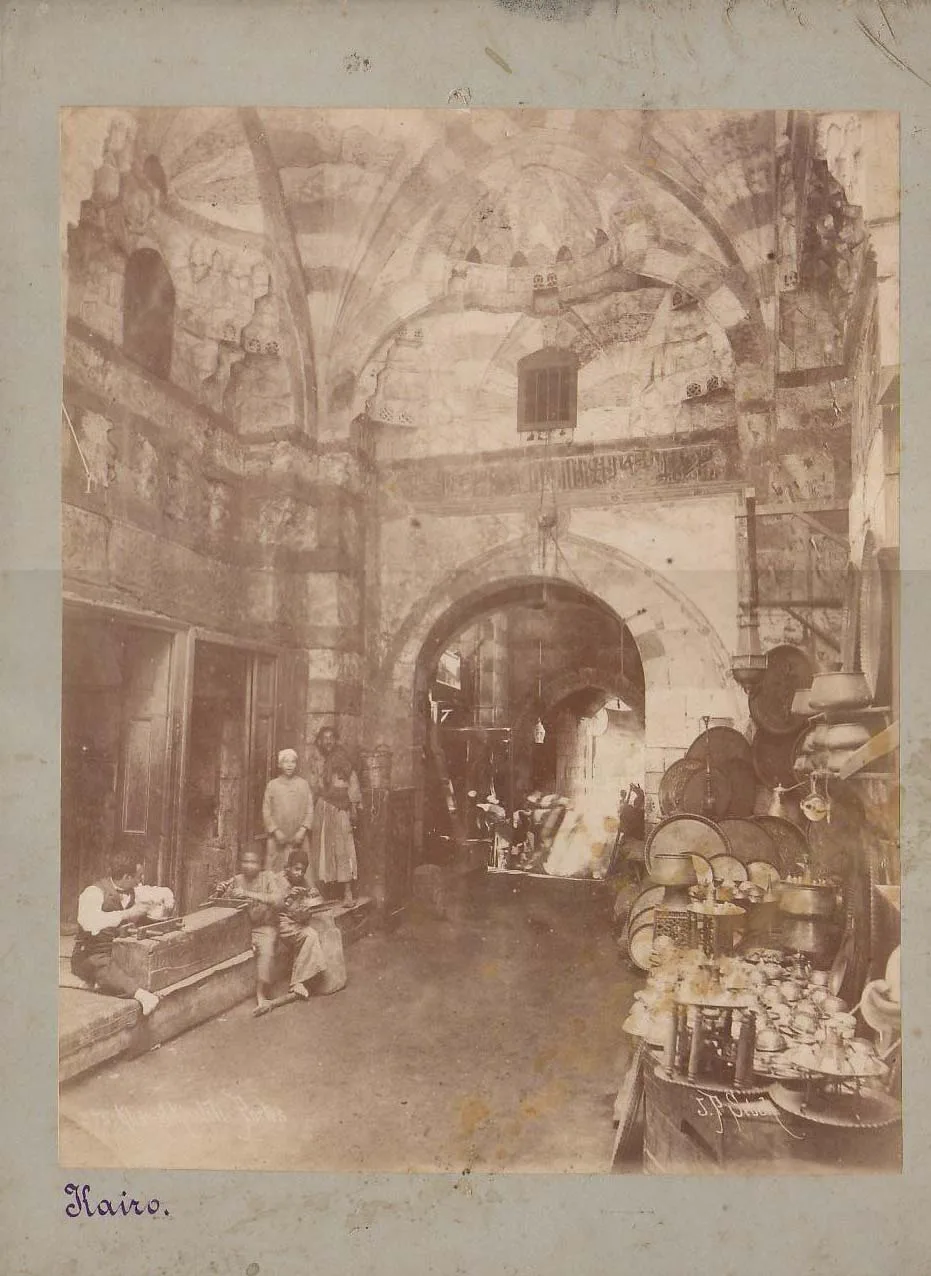 The lanes of Khan el-Khalili bazaar in old Cairo