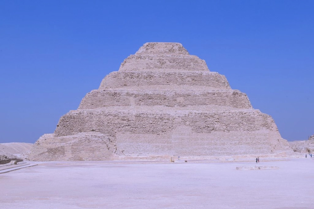 Wide view of Saqqara necropolis, where archaeologists searched for Imhotep's lost tomb - egypt wizard doctor tomb saqqara