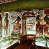 Tomb of Queen Nefertari painted mural inside the burial chamber