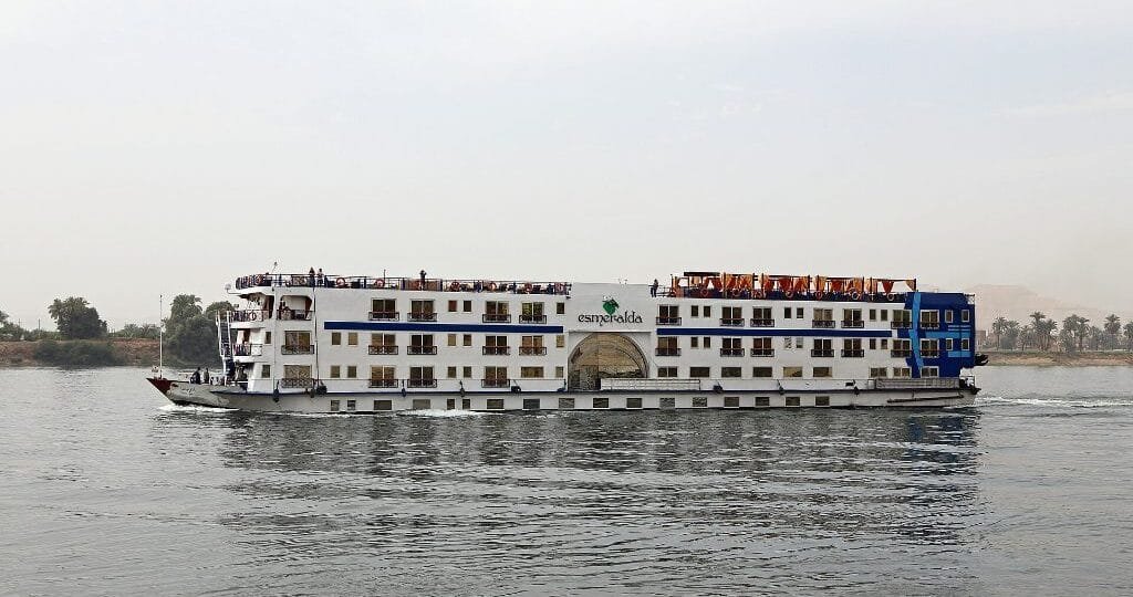 What to wear on a Nile cruise - cruise ship sailing the Nile at Luxor