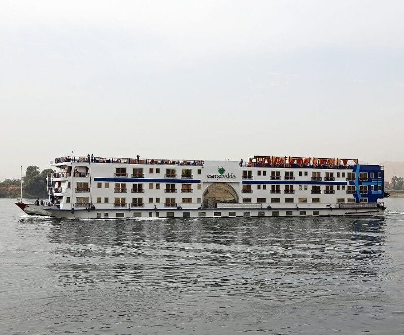 What to wear on a Nile cruise - cruise ship sailing the Nile at Luxor