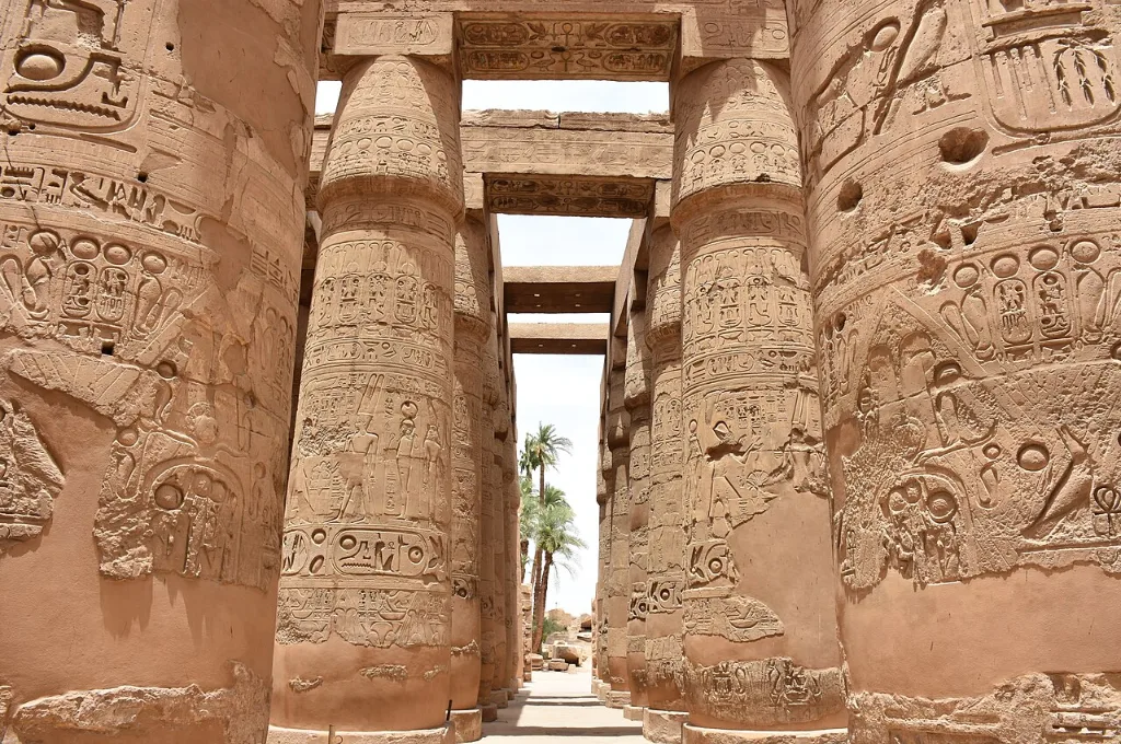 After Christmas vacation ideas: the towering columns of the Great Hypostyle Hall at Karnak Temple