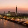Best places to go on Christmas Day: the Cairo Tower and the Qasr El Nil Bridge over the Nile