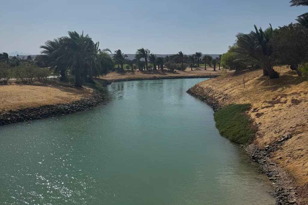 Quiet lagoon at El Gouna on the Egyptian Red Sea coast