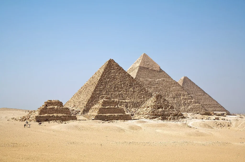 Giza pyramids in the desert, a classic stop on Christmas holiday packages