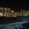 Christmas holidays last minute in Egypt: Luxor Temple lit up after dark in December