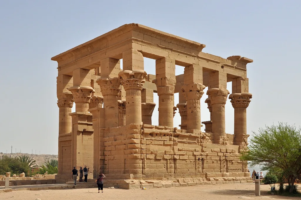 Trajan's Kiosk at Philae Temple on a Nile Christmas travel package