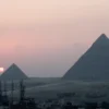 Giza pyramids at sunset, a classic start to a new year in Egypt