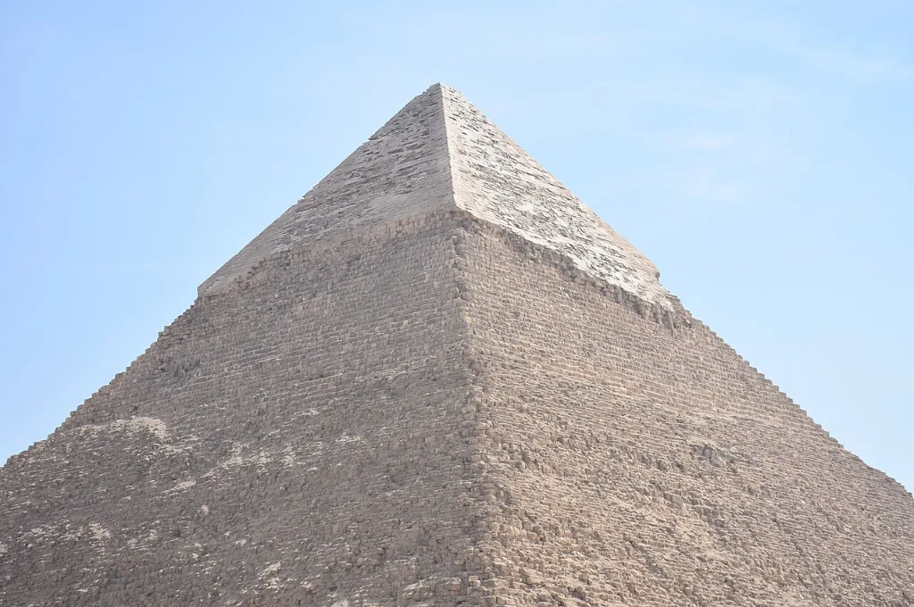 Travel over Christmas: the Pyramid of Khafre on the Giza plateau in Egypt