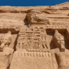 Vacations after Christmas in Egypt: the small temple of Nefertari at Abu Simbel in winter light